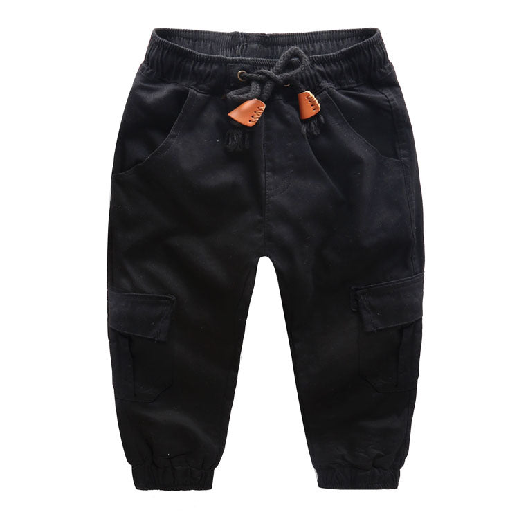 Boys Wear Fashion Children Clothes Cotton 6 Pockets Lace Trousers Pants ( Pack of 3 )