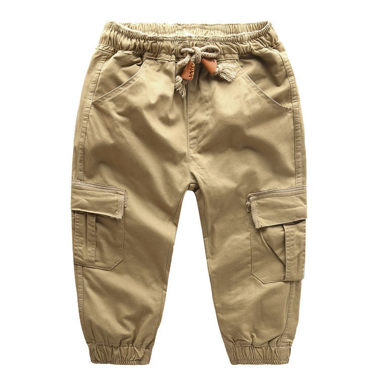 Boys Wear Fashion Children Clothes Cotton 6 Pockets Lace Trousers Pants ( Pack of 3 )