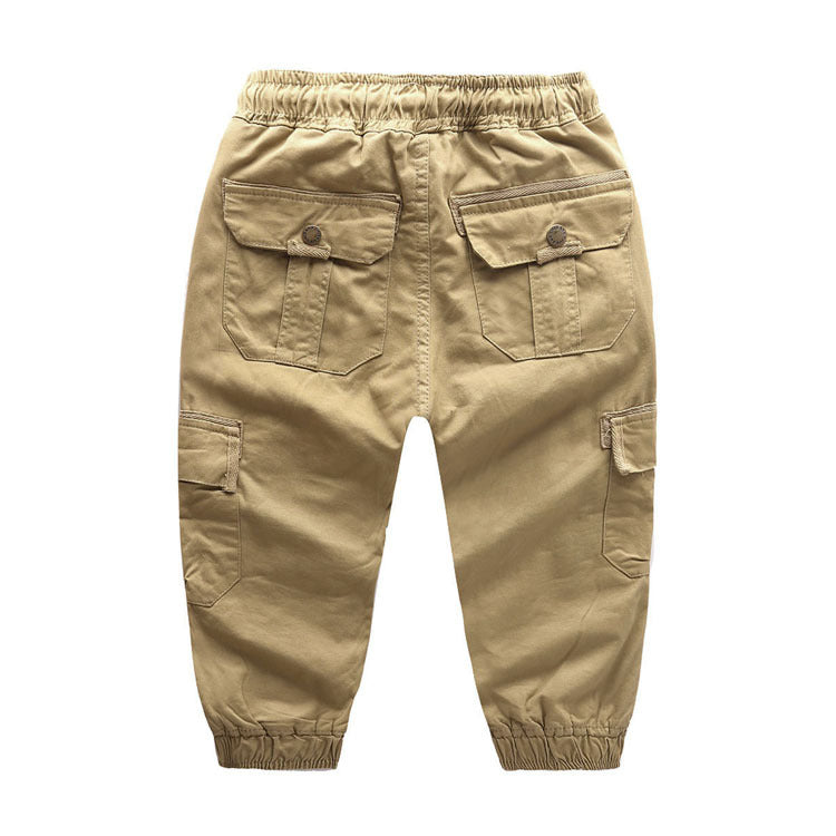 Boys Wear Fashion Children Clothes Cotton 6 Pockets Lace Trousers Pants ( Pack of 3 )